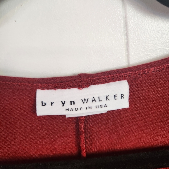 Bryn Walker Oversized Burgundy Red Tunic Long Sleeve Sweatshirt Top Size Small - Picture 8 of 11